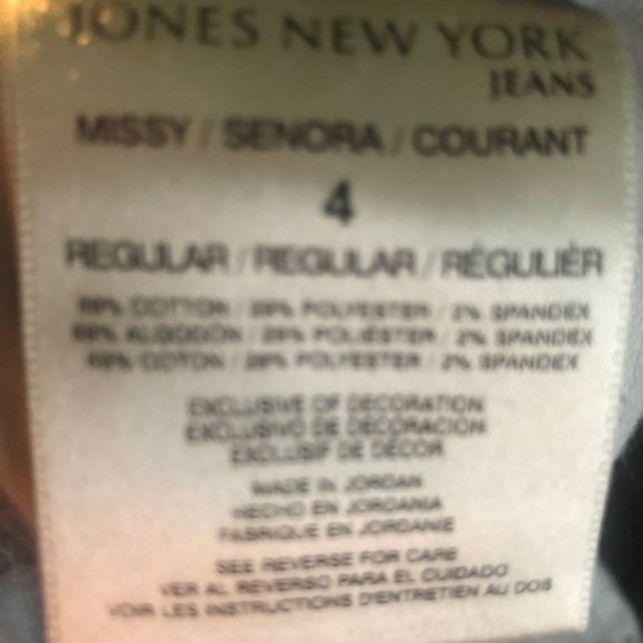 Jones New York Blue Denim Soho Ankle Jeans - Picture 4 of 8